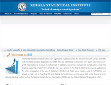 Tablet Screenshot of keralastatisticalinstitute.org